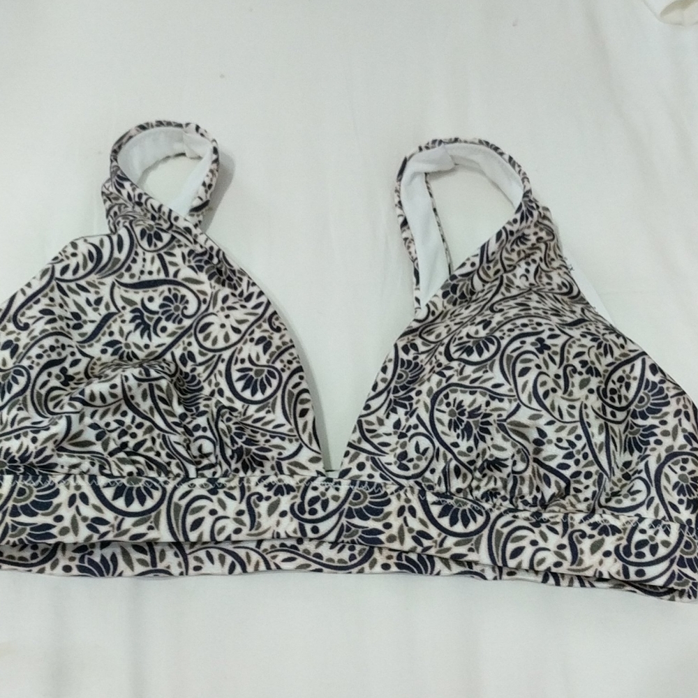 Athleta Aqualuxe Batik Bikini Top
